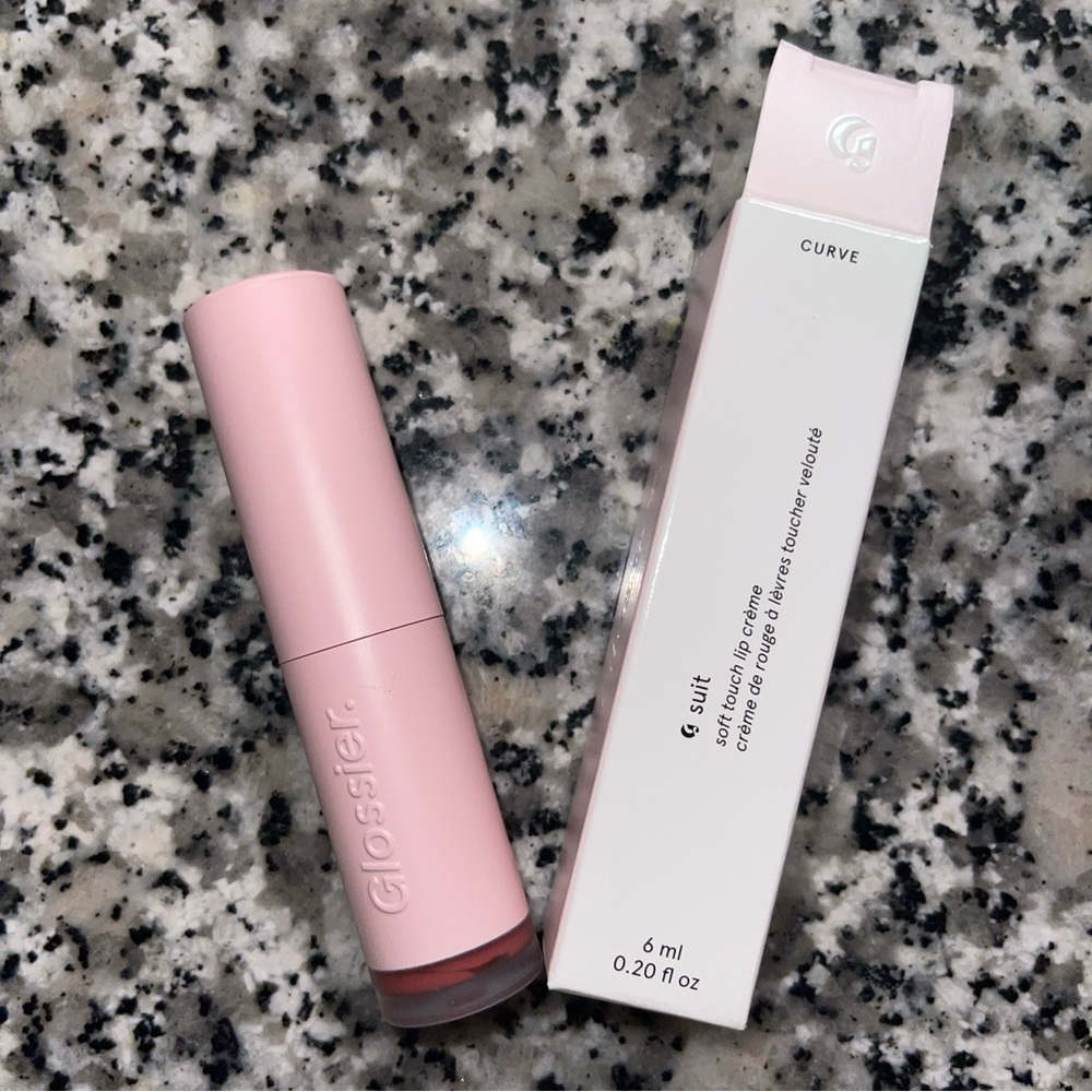 GLOSSIER G Suit Soft Touch Lip Creme Lane (Mauve-Brown) .2oz Full Size NEW.